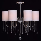 Plafonnier chromé elegance 6 ampoules 63 cm