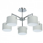 Plafonnier chromé megapolis 5 ampoules 32 cm