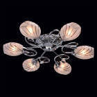 Plafonnier chromé megapolis 6 ampoules 13 cm