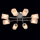 Plafonnier chromé megapolis 8 ampoules 16 cm