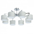 Plafonnier chromé megapolis 8 ampoules 32 cm