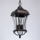 Plafonnier d'extérieur marron street 4 ampoules 160 cm