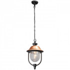 Plafonnier d'extérieur noir street 1 ampoule 106 cm
