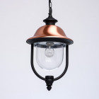 Plafonnier d'extérieur noir street 1 ampoule 106 cm