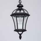 Plafonnier d'extérieur noir street 1 ampoule 110 cm