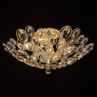 Plafonnier doré crystal 6 ampoules 27 cm