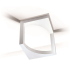 Plafonnier escher, laqué blanc