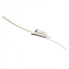 Plafonnier fielding, chrome et acrylique, 2 x 8w