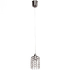 Plafonnier gris crystal 1 ampoule 85 cm