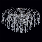 Plafonnier gris crystal 6 ampoules 38 cm