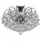 Plafonnier gris crystal 8 ampoules 43 cm