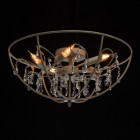 Plafonnier gris loft 5 ampoules 25 cm