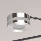 Plafonnier gris techno 6 ampoules 23 cm