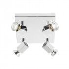 Plafonnier grove, chrome, 4 ampoules