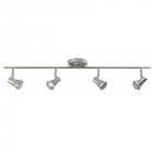 Plafonnier krius, chrome satiné, 4 ampoules