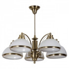 Plafonnier laiton classic 5 ampoules 57 cm