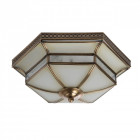 Plafonnier laiton country 3 ampoules 15 cm