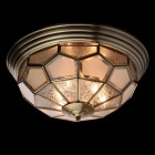 Plafonnier laiton country 6 ampoules 22 cm