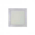 Plafonnier led carré edm - 20w - 1500 lumens - 4000k - chromé - 31593