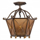 Plafonnier marron country 3 ampoules 39 cm