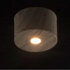 Plafonnier marron techno 1 ampoule 8 cm