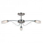 Plafonnier mercury, chrome, 3 ampoules