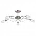 Plafonnier mercury, chrome, 5 ampoules