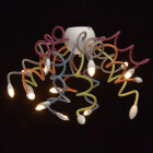 Plafonnier multicouleur megapolis 15 ampoules 90 cm