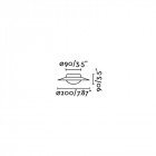 Plafonnier noir cuivre side 1 ampoule