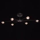 Plafonnier noir techno 6 ampoules 23 cm