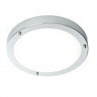 Plafonnier portico led, chrome et verre
