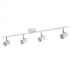 Plafonnier rollo, blanc, 4 ampoules