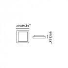 Plafonnier salle de bains gris tola 1 ampoule