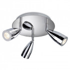Plafonnier storm, chrome, 3 ampoules