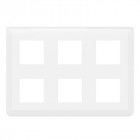 Plaque de finition mosaic pour 2x3x2 modules blanc (078832l)