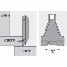 Plaque mont.cad.interm79382x10