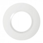 Plaque ronde dooxie 1 poste finition blanc (600980)