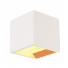 Plastra cube applique, carré, plâtre blanc, g9, max. 42w