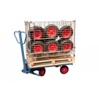 Chariot avant train pivotant 1200 x 800 mm roues pneumatiques 500 kg - 800007108