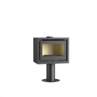 Fm poêle à bois acier m-204 12,5kw