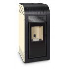Ferlux poêle à granulés aroa 10kw blanc perlé