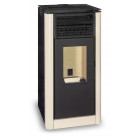Poêle à granulés (pellets) estela 12kw blanc perlé