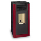 Poêle à granulés (pellets) estela 15kw rouge impérial