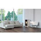 Ferlux poêle à granulés (pellets) flora 8kw blanc perlé