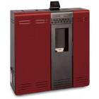 Poêle à granulés compact de couloir génesis 8kw rouge impérial