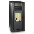 Poêle à granulés canalisable lyra 12kw noir sublime