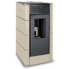 Poêle à granulés chaudière hydraulique selena hydro 12kw blanc perlé