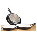 Poêles céramique anti adhésives blanc Ose (lot de 2)