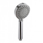 Pommeau de douche moderne large 5 jets chromé anticalcaire