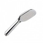 Pommeau de douche 3 jets intenses (air +) tête carrée large économique chromé anticalcaire NF